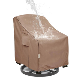 Hadisi patio chair cover waterproof 600D protects outdoor chairs from rain and dirt