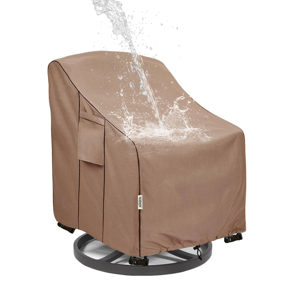 Hadisi patio chair cover waterproof 600D protects outdoor chairs from rain and dirt