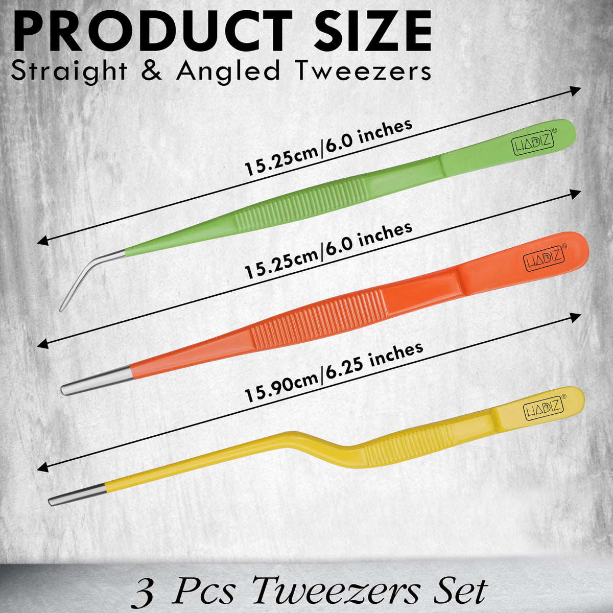HADIZ garden tweezers fine tips for delicate seed placement in pots