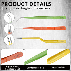 HADIZ stainless steel garden tweezers durable rust-resistant tool for long-lasting use