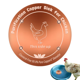 HAEZU copper disk for chicken waterer with 4-inch diameter improves water contact.