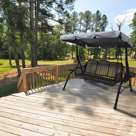 Hagsfire foldable storage canopy packs away neatly after use.