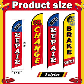 Hahafelt auto repair flag brake-services clearly advertises brake services to nearby customers.