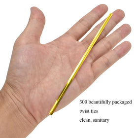 HAHIYO 300-piece twist ties set for home and crafts.