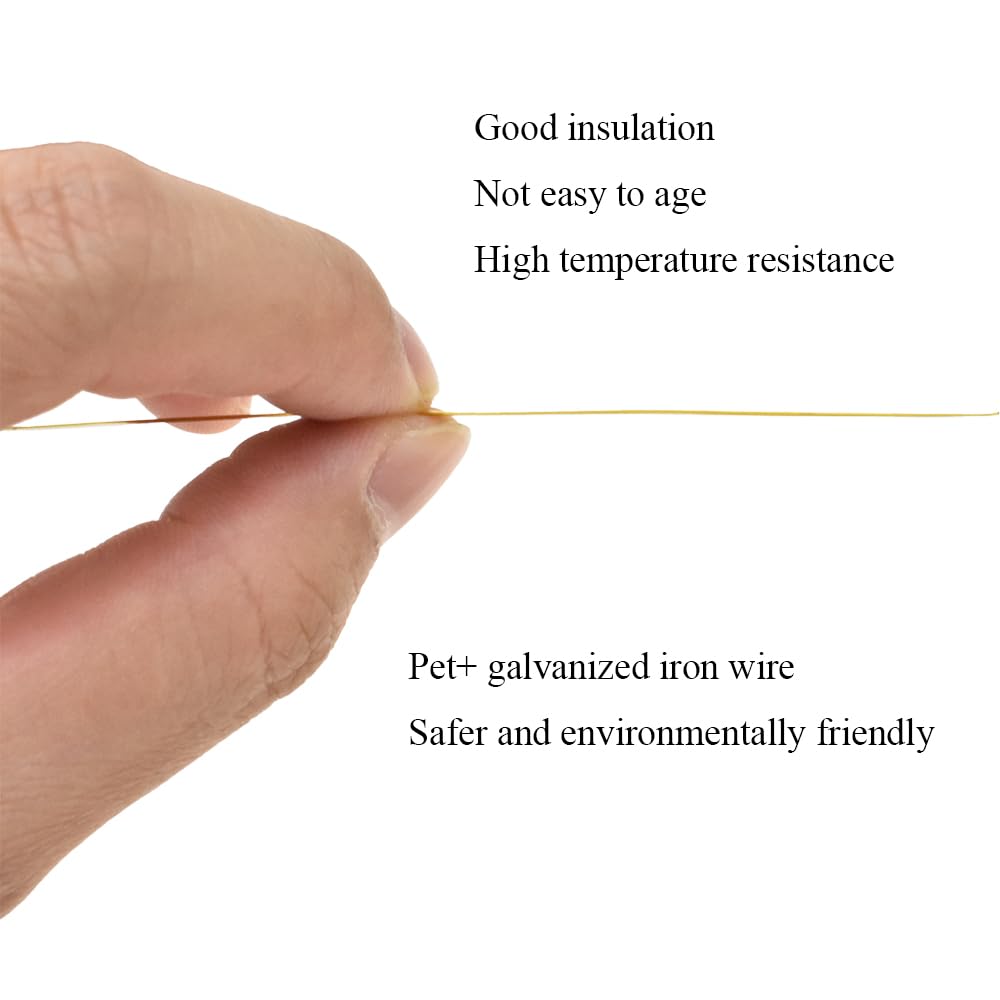 HAHIYO gold metal twist ties ideal for bags and crafts.