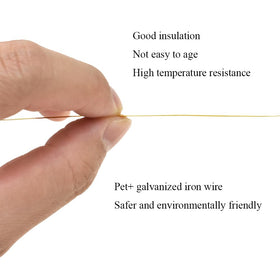 HAHIYO gold metal twist ties ideal for bags and crafts.