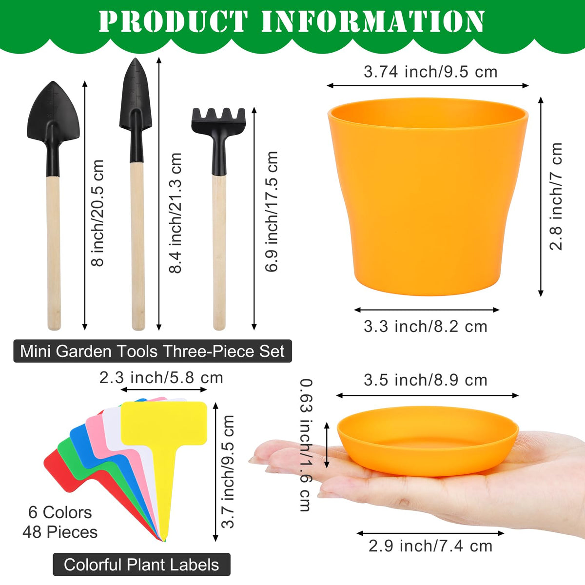 Hahood 4-inch seedling pots with drainage holes for healthy roots