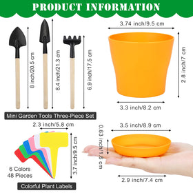 Hahood 4-inch seedling pots with drainage holes for healthy roots