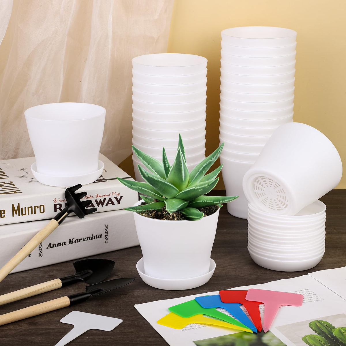 Hahood colorful plant labels included for easy plant tracking
