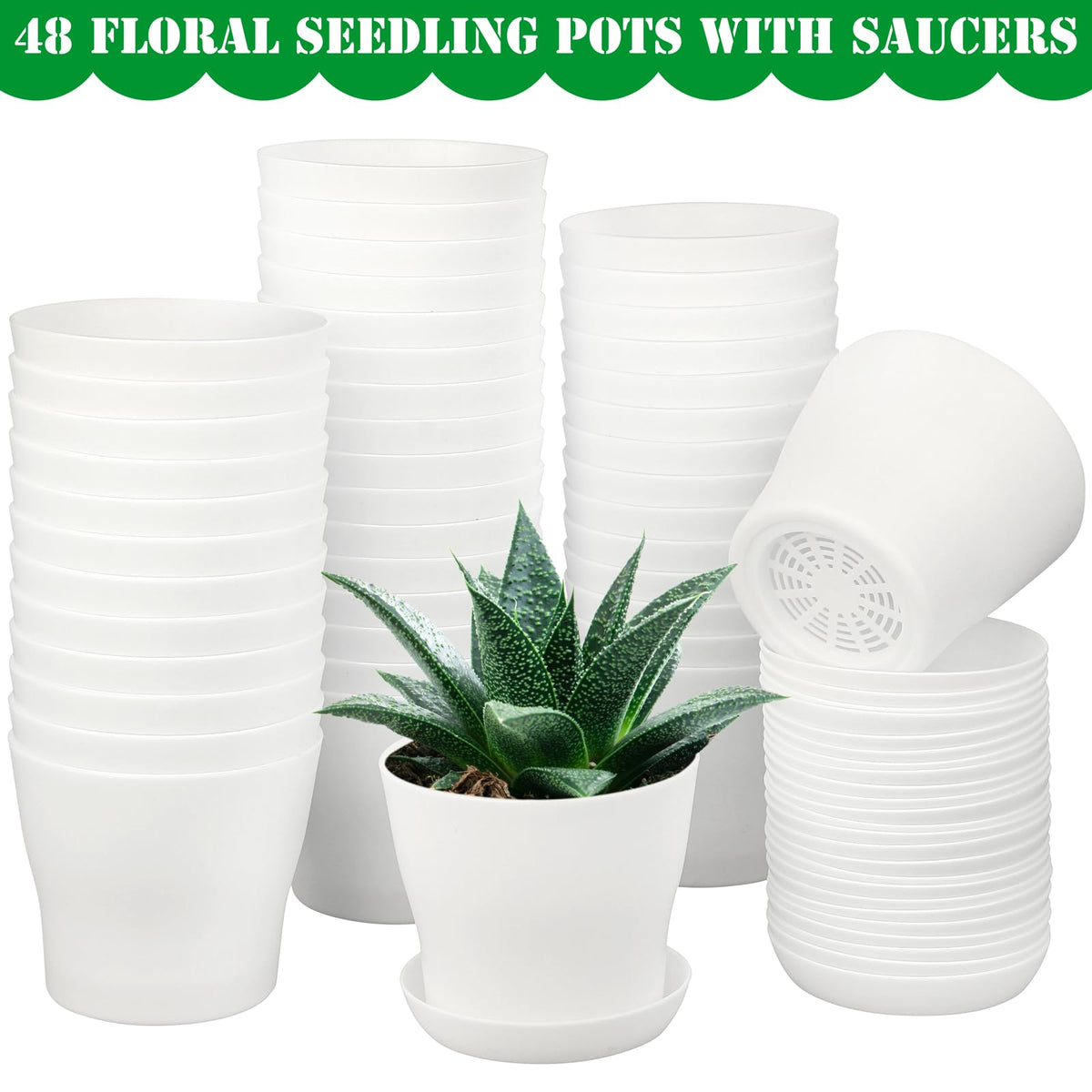 Hahood durable resin plastic planters designed for long-lasting use