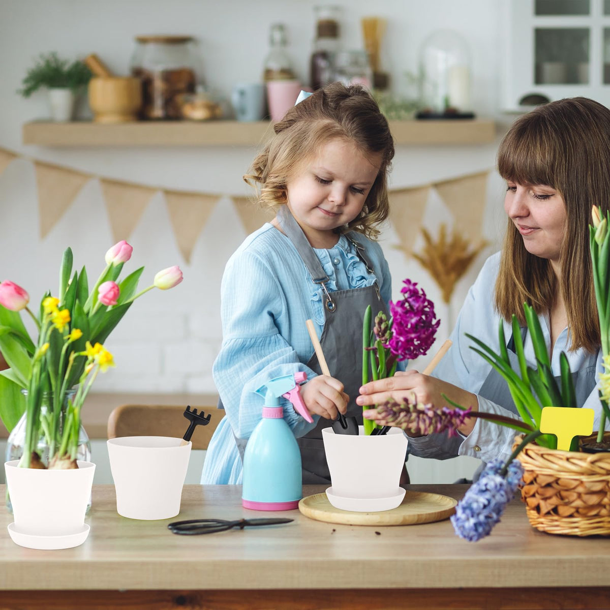 Hahood mini garden tools for precise potting and labeling