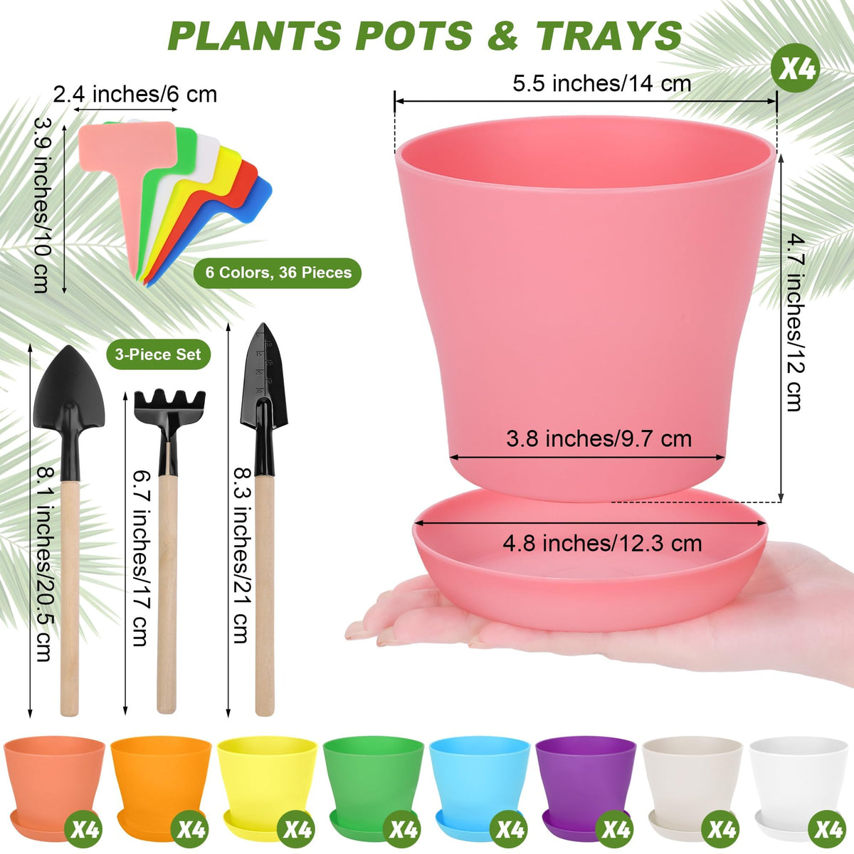Hahood color-rich planters in nine colors elevate indoor garden decor.