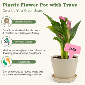 Hahood plant labels 60pc help track varieties and care notes for garden planning.