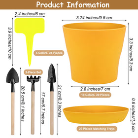Hahood planters color assortment in 10 colors for vibrant displays