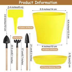 Hahood planter trays with drainage holes for controlled watering.