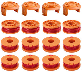 Haibro Worx 16-pack spool ready for quick replacement during mowing