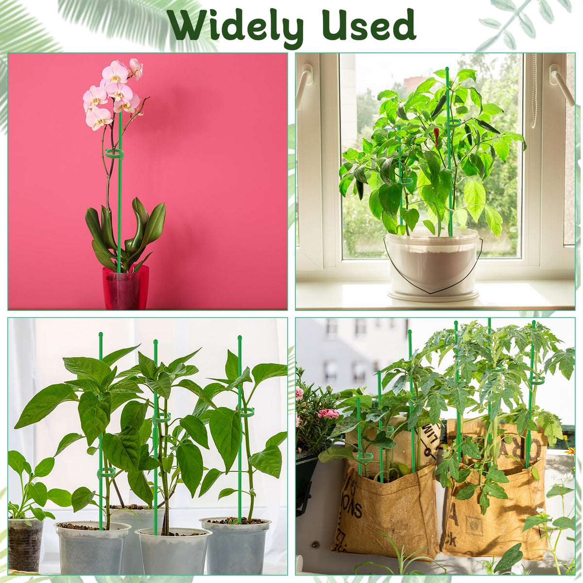 HAINANSTRY indoor-outdoor garden stakes for orchids and vegetables