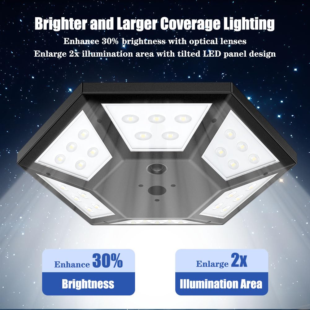 Hainee hexagonal LED panel widens lighting coverage for flags.