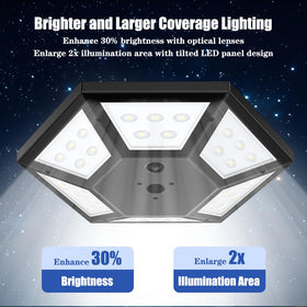 Hainee hexagonal LED panel widens lighting coverage for flags.