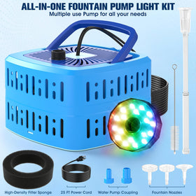 HaiNova complete box includes pump, nozzles, light, and manual for instant use.