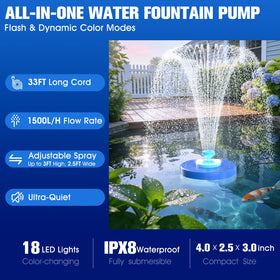 HaiNova wide spray water feature adds dynamic visual interest to outdoors