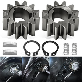 Haiouus 12-teeth gear kit box for HD mowers, ready for easy replacement.