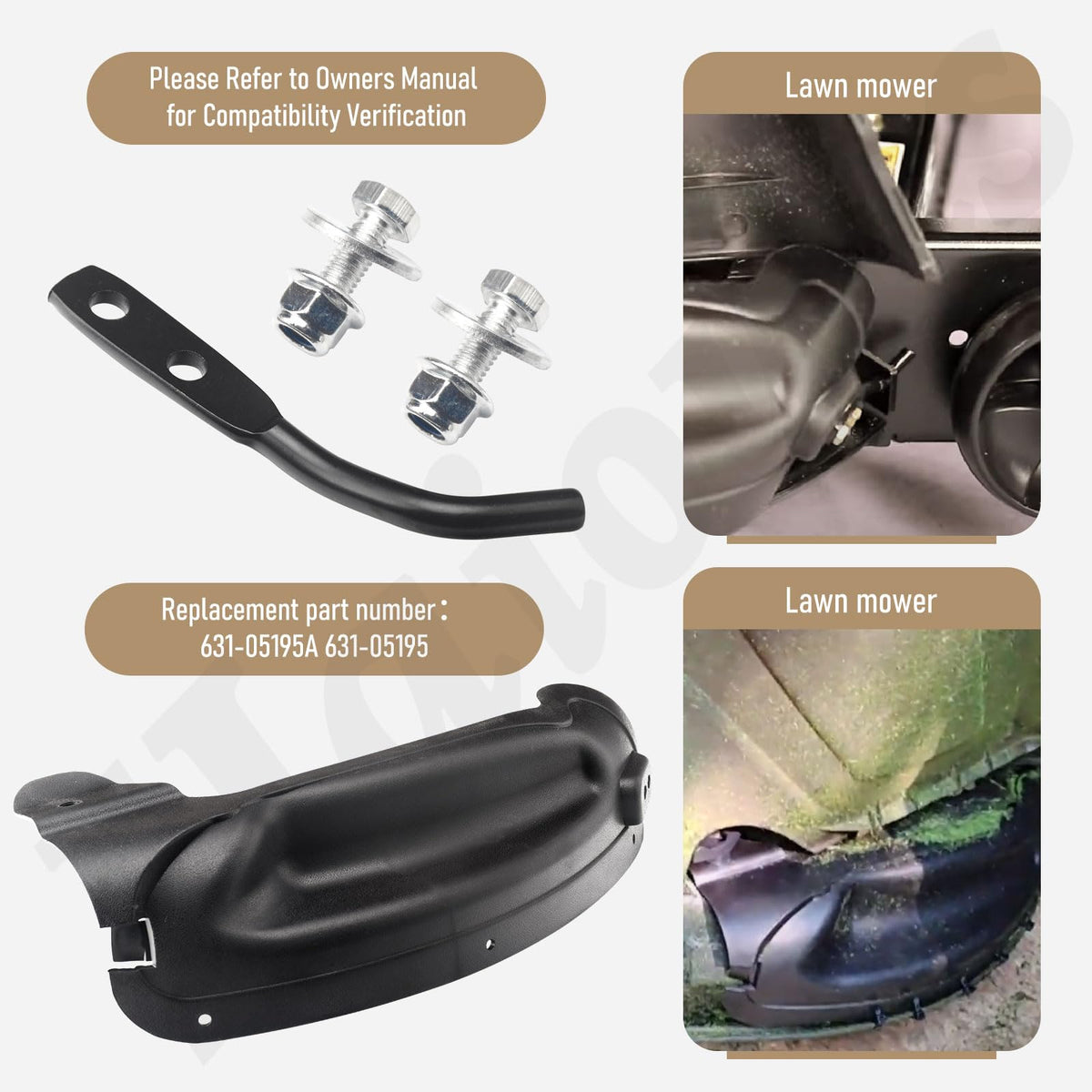 Haiouus mulch plug supports major brands and multiple models