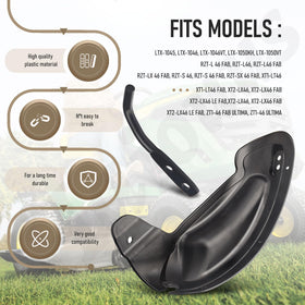 Haiouus mulch plug durable material for lawn tractor use