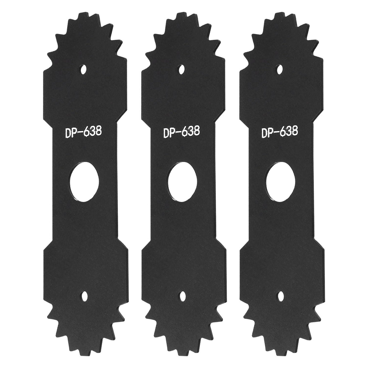 Haiouus 9-inch edger blade close-up showing a durable serrated edge for clean cuts.