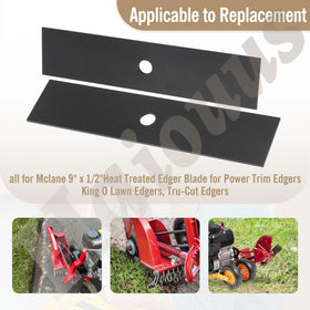 Haiouus blade compatible with Mclane edger; easy replacement for 2059-9.