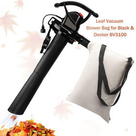 Haiouus bag demonstrates compatibility with multiple blowers via connector.