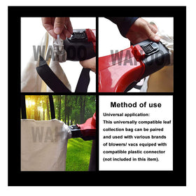 Haiouus bag made of a cotton-polyester mix for durability.