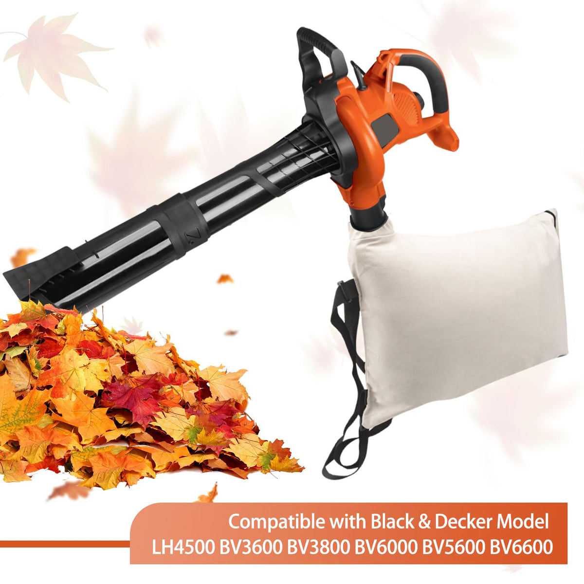Haiouus bag captures dust and leaves for efficient collection.