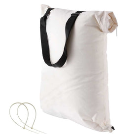 Haiouus universal leaf bag with a 3.5-inch opening for easy debris collection.
