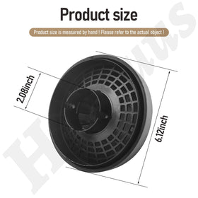 Haiouus rain cap filter cover close-up shows durable plastic construction