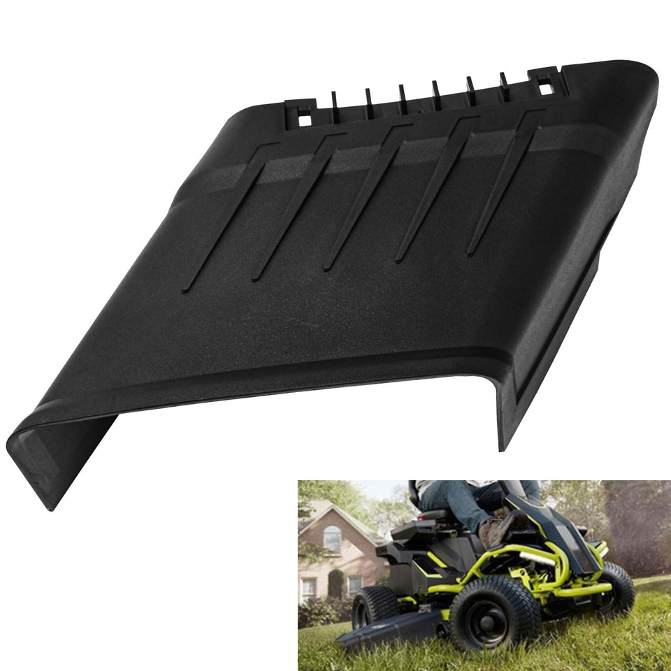 Haiouus side discharge chute for Ryobi Hart 40V 20in mower promotes smooth clippings flow.