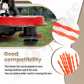 Haiouus trimmer line demonstrates debris-clearing capability, helping keep edges neat.