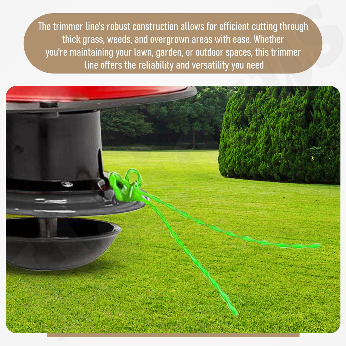 Haiouus trimmer line thick-grass cutting enables efficient yard maintenance