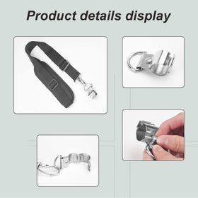 Haiouus mounting accessories with non-slip mat keep connections secure.
