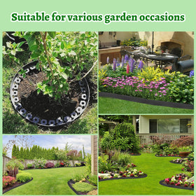 Haisiey edging supports curved and straight layouts for versatile borders and beds.