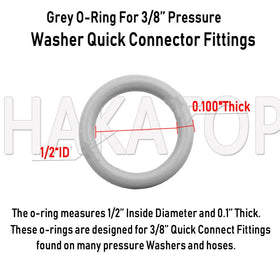 HAKATOP 100-piece kit offers convenient seals for pressure washer maintenance.