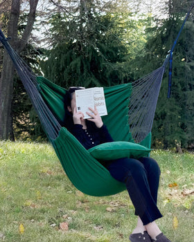 Halalona hammock chair soft cotton fabric provides lasting comfort