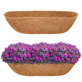 Halatool 30-inch coconut liner pair for planters, ready to install