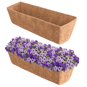 Halatool 30 inch window box liner in coconut fiber for durable, breathable planter boxes
