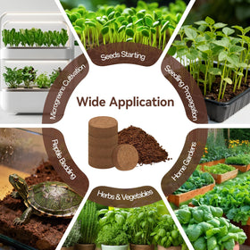 Halatool coco coir pellets packaging preserves freshness and storage for gardeners.