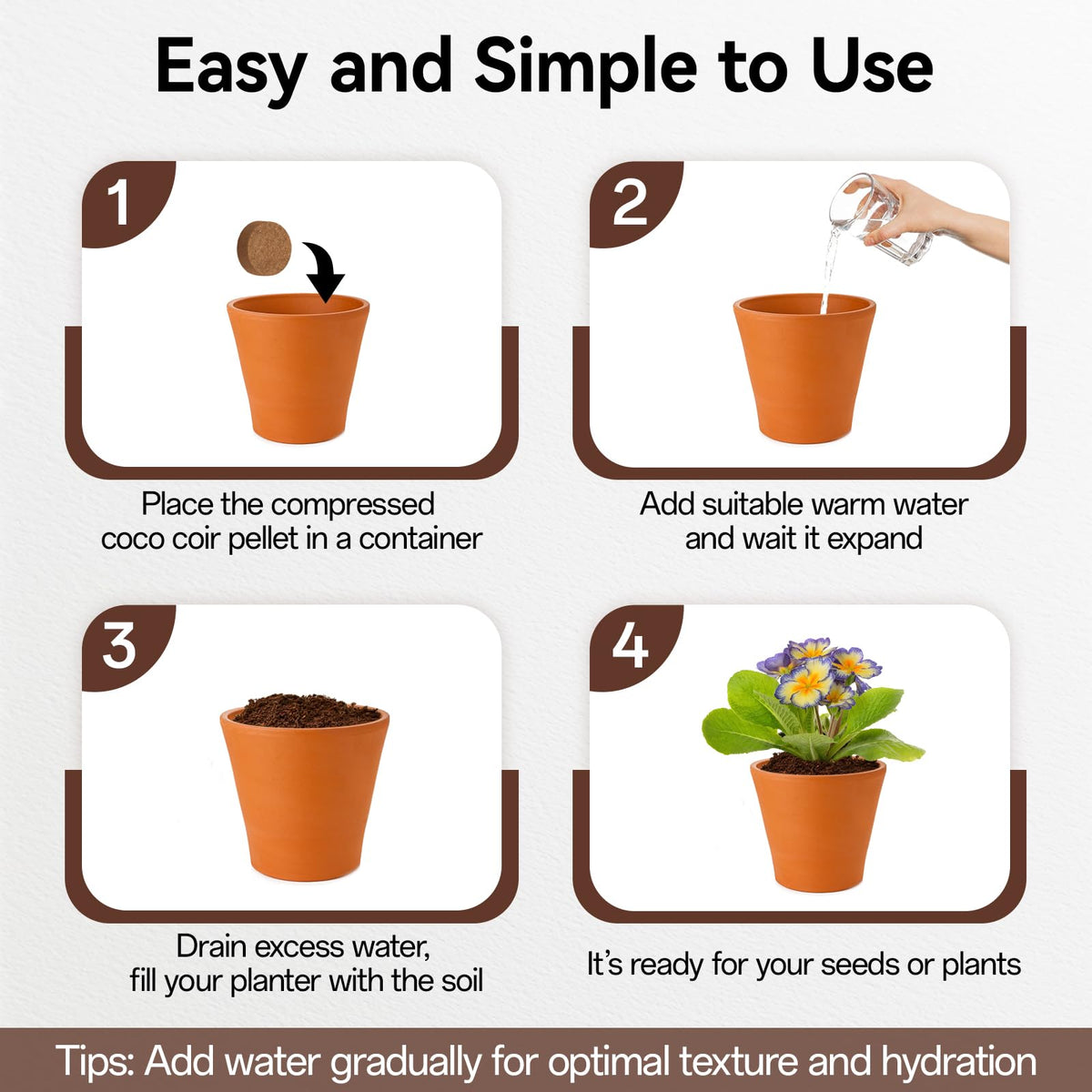 Halatool coco coir pellets can serve as reptile substrate for secure habitats.