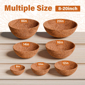 Halatool coconut fiber basket liner 8in supports healthy roots with improved airflow.