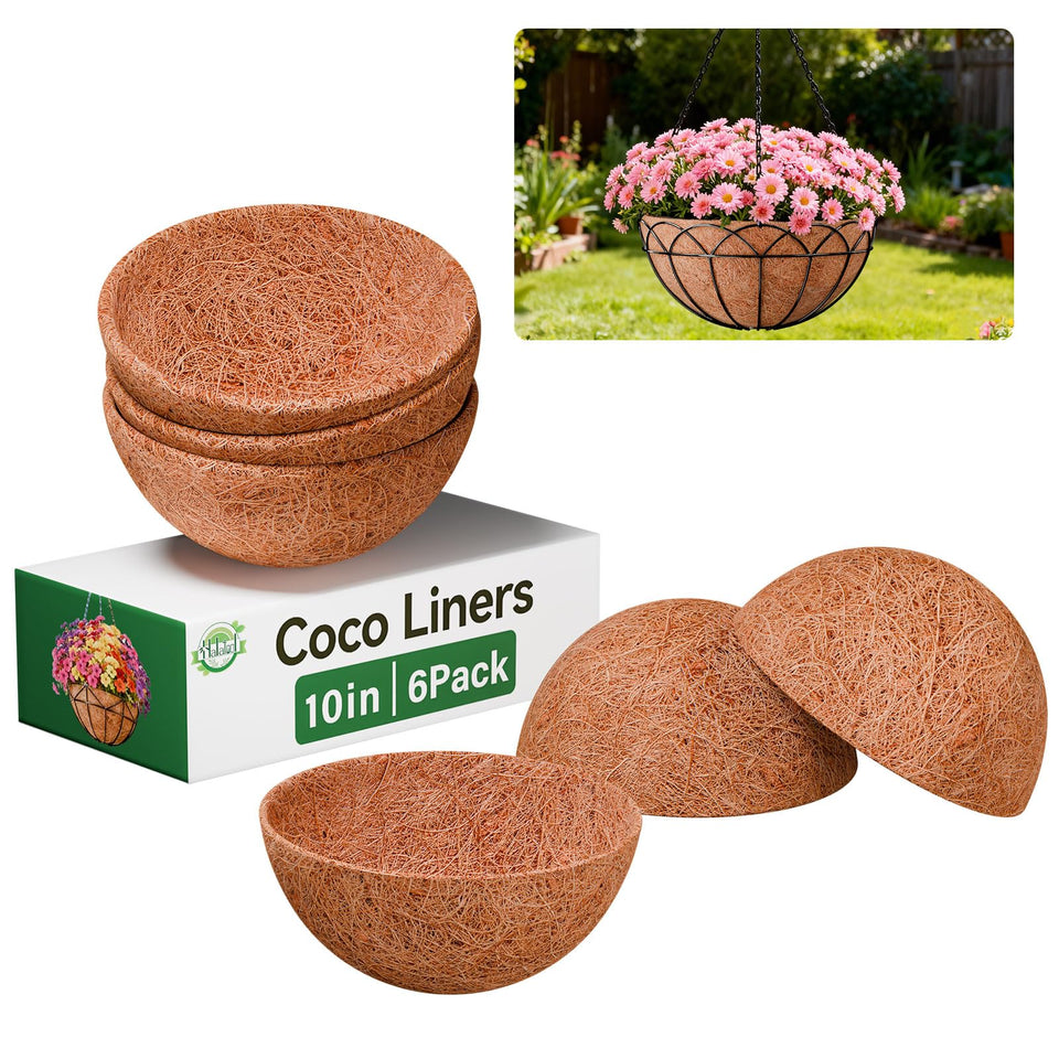 Halatool coconut liner round 10 inch, breathable soil support for plants.