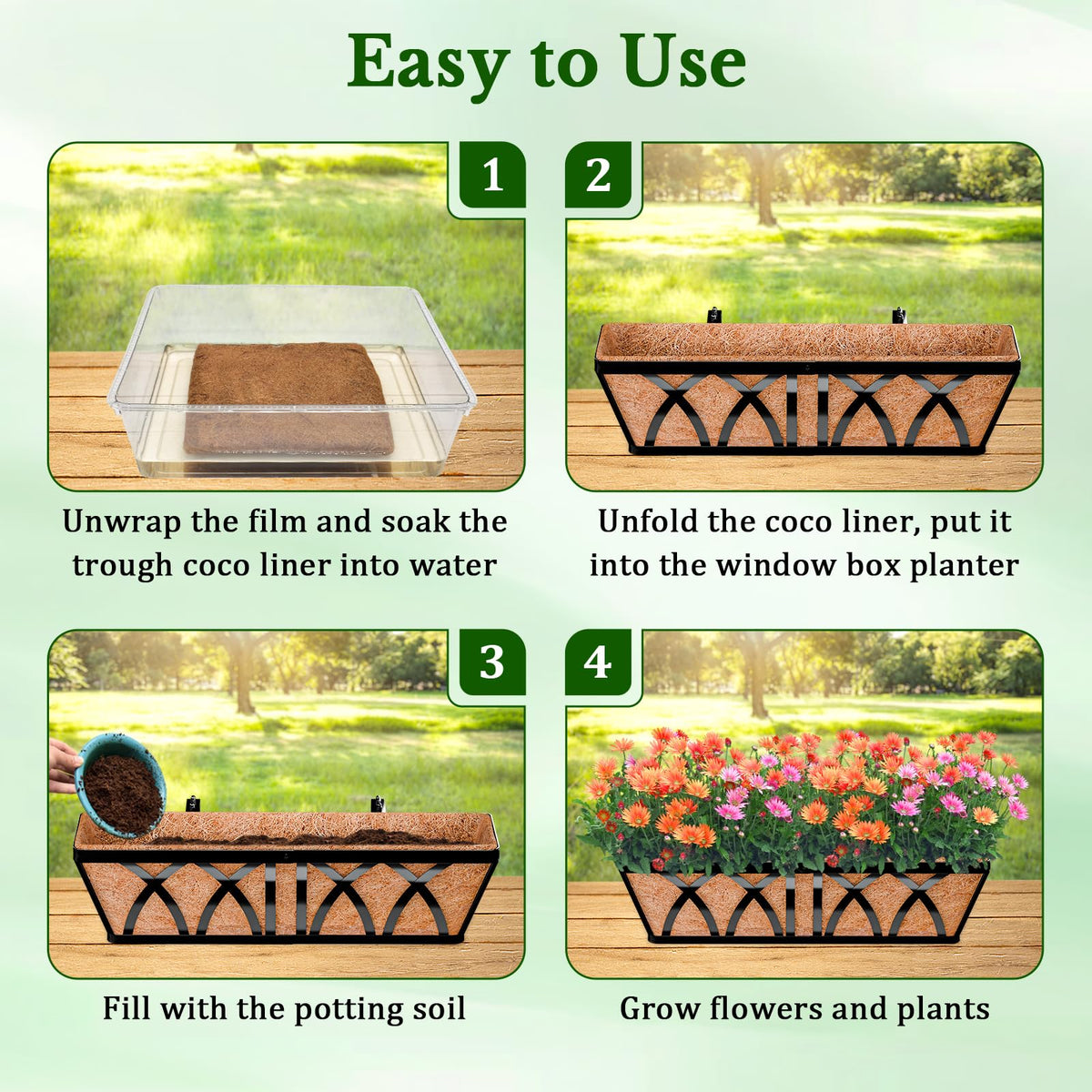 Halatool coir liner for balcony decor blends natural fiber with sturdy support.