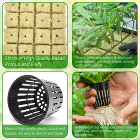 Halatool hydroponics kit contents displayed for quick indoor setup.